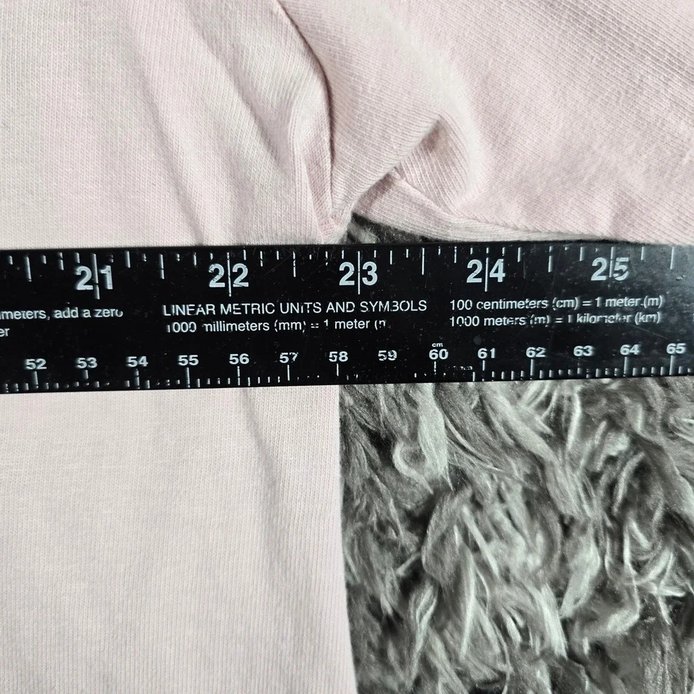 GSTR Mens Relaxed Boxy Fit T-Shirt Light Pink Short Sleeve Cotton Large 3472